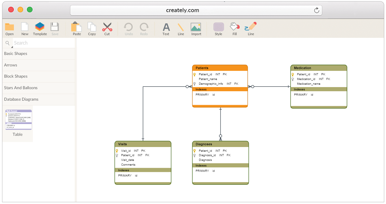 Database Design Tool | Create Database Diagrams Online