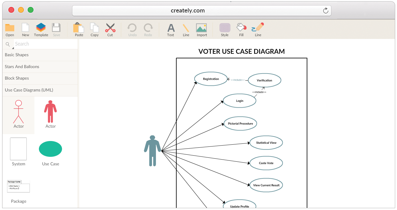 draw use case diagrams online