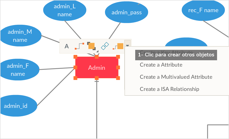 Funciones de productividad para dibujar más rápidamente los diagramas ER