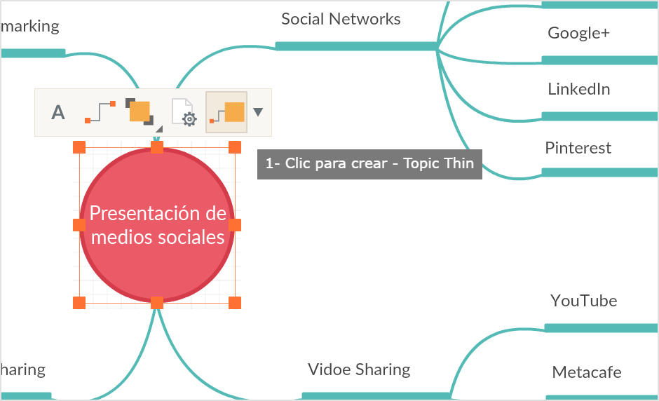 Funciones de productividad para crear más rápidamente mapas mentales