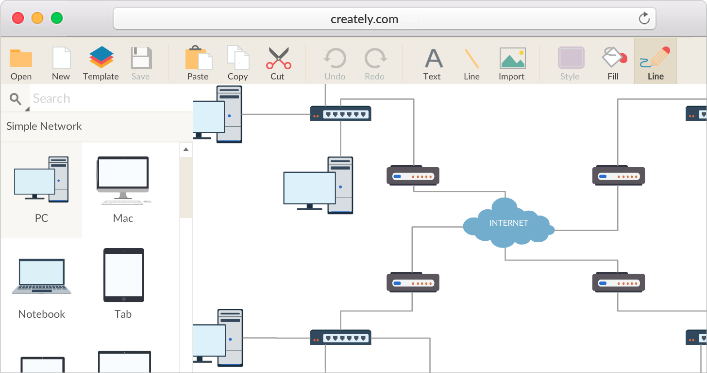 Network Diagram Software to Quickly Draw Network Diagrams ...