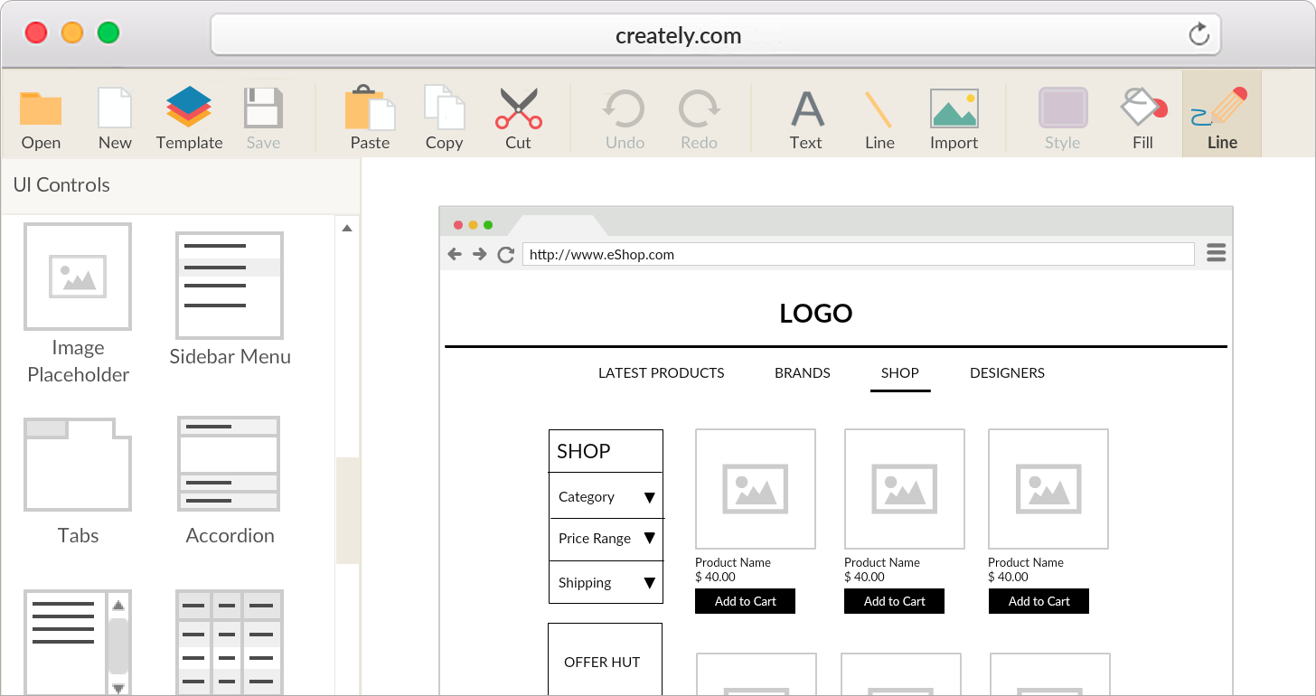 free wireframe software for linux