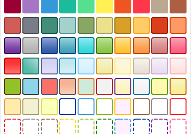 Preset color palette