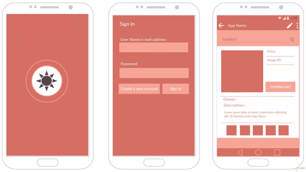 Download Android Mockup Templates For App Prototypes Creately Blog