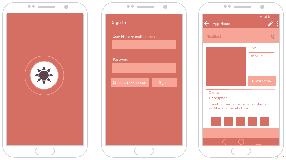 mobile mockup how to design for app App for Mockup Blog  Android Prototypes Creately  Templates