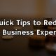 4 Straightforward Tips to Reduce Your Business Expenses