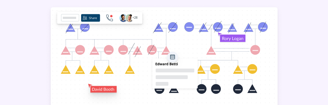 Family History Genealogy Flowchart Associated Members