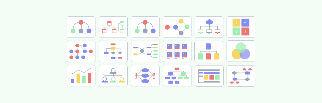 Create business diagrams with intuitive visual tools