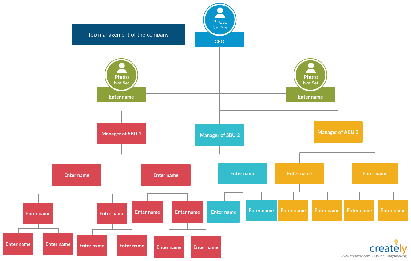 Organogram Template for business analysis 