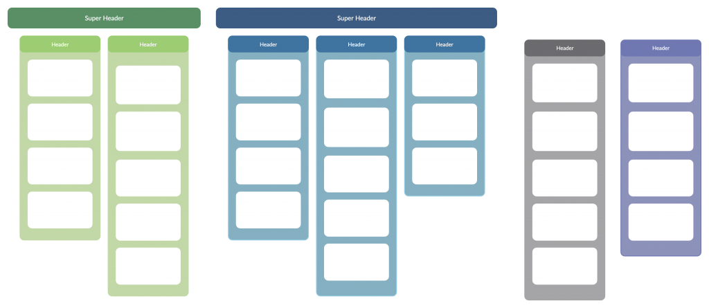 Affiniteit diagram sjabloon