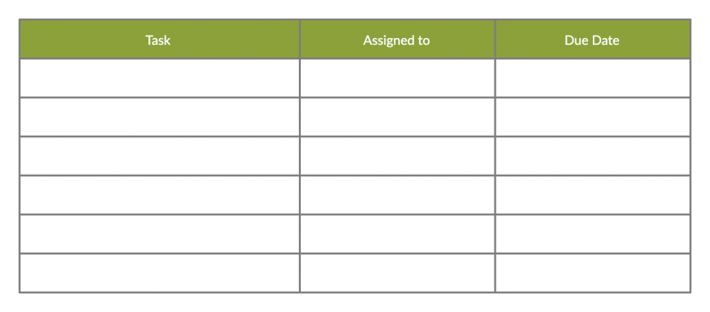 action plan template