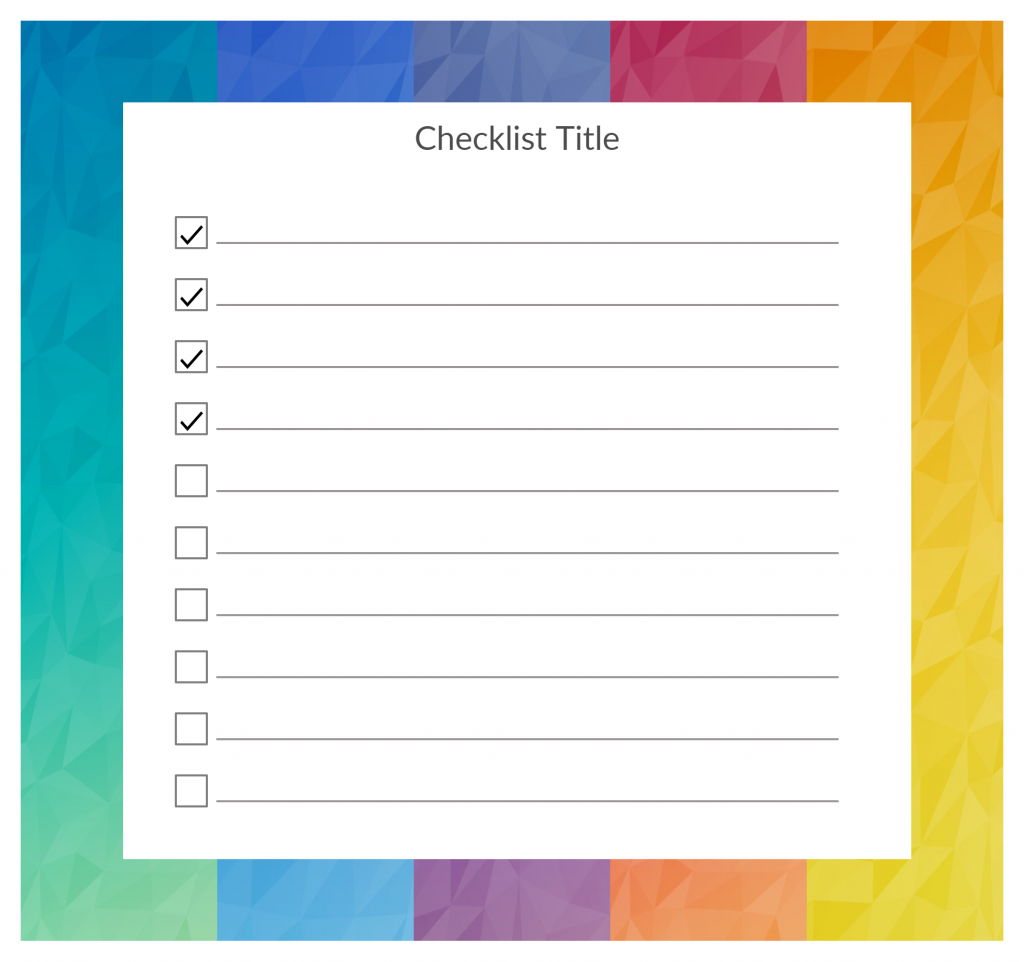 Time Managment Tools- Checklist Template