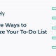 Creative Ways to Visualize Your To-Do List