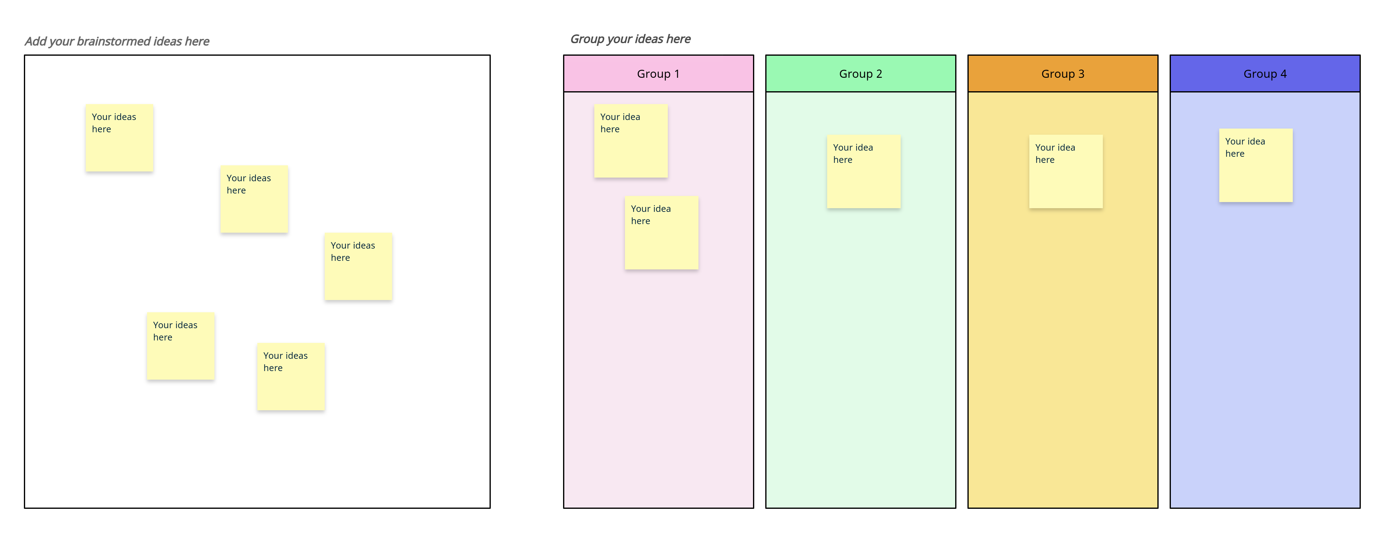 Affinity Diagram Workspace